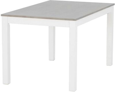 Moona pöytä 120x80cm valkoinen/harmaa