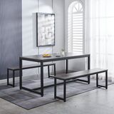 Stone ruokaryhmä. Pöytä 120x80+2-penkkiä