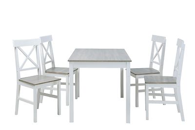 Maxx ruokaryhmä. Pöytä 118x74+4-tuolia