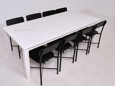Dublin Pöytä 220x100cm + 8kpl Kerala tuoleja
