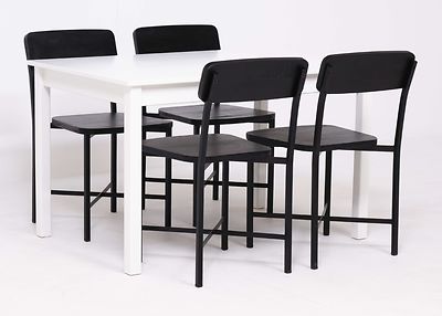 Pioni pöytä 120x80cm+4kpl Kerala tuoleja