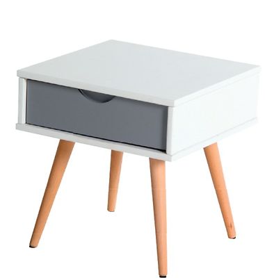Vaxholm 2 yö/lamppupöytä valkea/harmaa