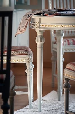 Kustavilainen ruokaryhmä. 150x100+50+50+6-tuolia