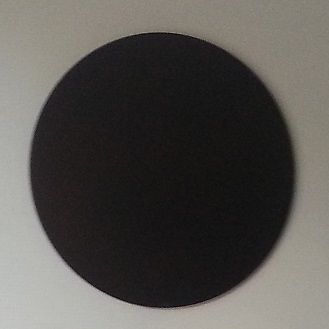 Sisustuslevy pyöreä musta 40cm