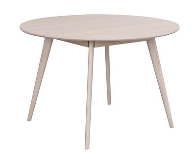 Yumi ruokapöytä 115cm valkovahattu tammi 119223