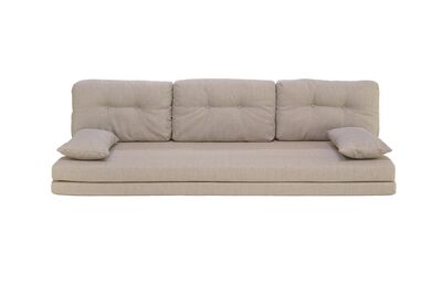 Laura levitettävä laverisohva valkoinen+taittopatjasarja+laatikko