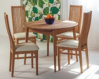 Sandra ruokaryhmä. Pöytä 100cm+4-tuolia