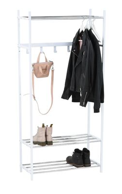 Lidia vaatenaulakko valkoinen/kromi