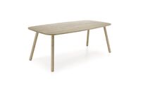 Pia ruokapöytä 200x97cm valkaistu antiikkipetsi