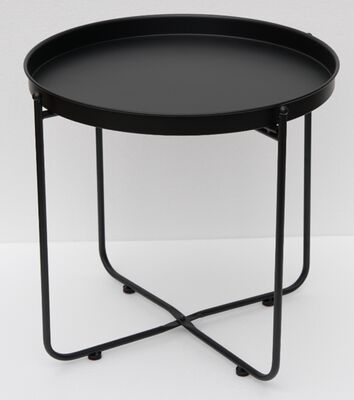 Blackmetal pyöreä tarjotinpöytä