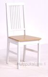 Moona tuoli valkoinen/luonnonväri koivu