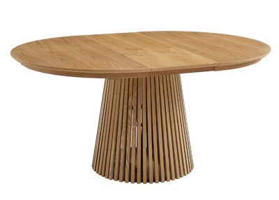 Giza pyöreä ruokapöytä 120cm+40cm jatkolevy tammi