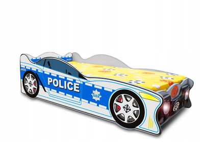 Speedy Poliisiauto sänky+patja 160x80cm