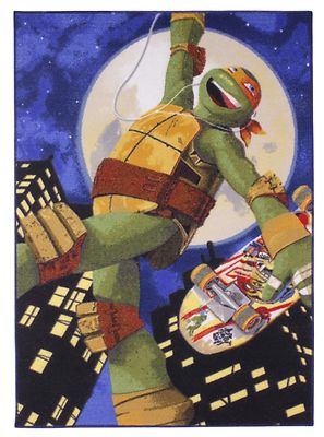 Turtles matto 01 Mike Skate 95x133cm