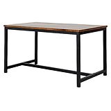 Detroit ruokapöytä 145x85cm ruskea/musta