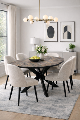 Cheppi ruokapöytä 240x110 cm ovaali