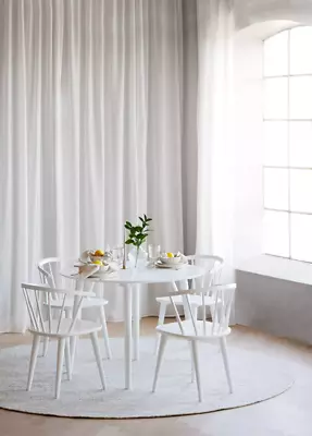 Lotta pyöreä ruokapöytä 106cm valkoinen 110646