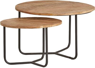Acazia iron sarjapöytä 2-osainen pyöreä TAP-FH-003