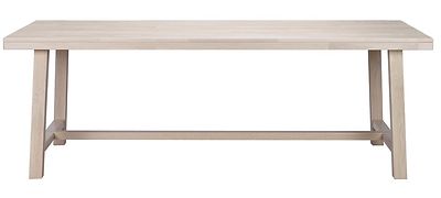 Brooklyn pöytä 220x95cm valkolakattu tammi
