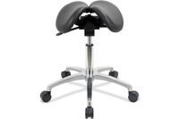 Satulatuoli kaksiosaisella istuimella Toppe 40/2 musta