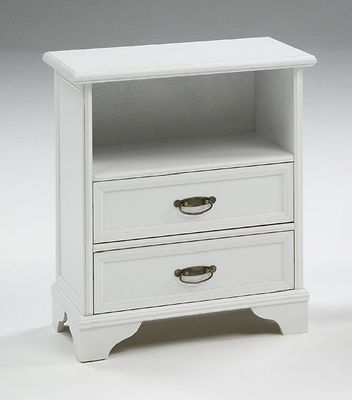 Dover 231 lipasto / yöpöytä valkea