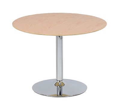 Bari pyöreä ruokapöytä 100cm tammi/kromi