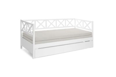 Minea levitettävä laverisohva+taittopatjasarja+laatikko valkoinen/vaaleanharmaa