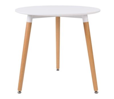 Julia ruokapöytä 80cm pyöreä valkea/lv