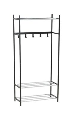 Lidia vaatenaulakko musta/kromi