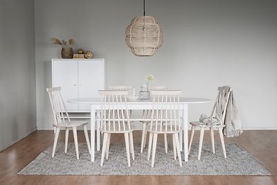 Lotta pyöreä ruokapöytä 106cm valkoinen 110646