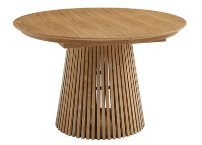 Giza pyöreä ruokapöytä 120cm+40cm jatkolevy tammi
