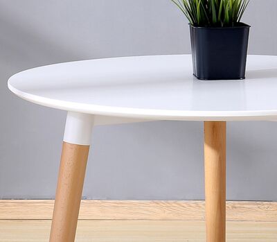 Julia ruokapöytä 80cm pyöreä valkea/lv