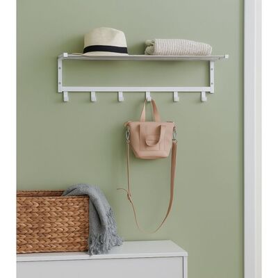 Lidia hattuhylly valkoinen/kromi