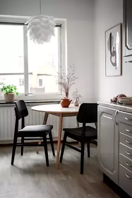 Yumi ruokapöytä 115cm valkovahattu tammi 119223