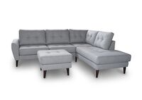 Sofia avokulmasohva+rahi Malmo 83 vaaleanharmaa