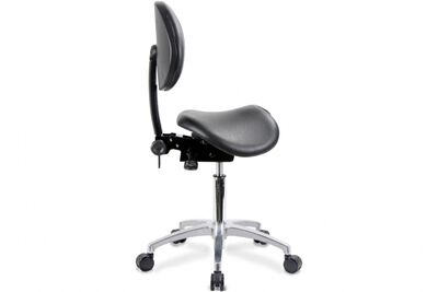 Satulatuoli Toppe 40 musta säädettävällä selkänojalla