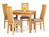 Lem pöytä 90x65cm+4kpl Sandra tuoleja