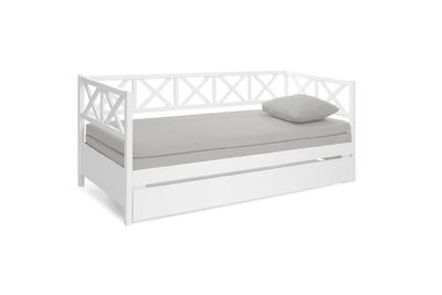 Minea levitettävä laverisohva+taittopatjasarja+laatikko valkoinen/vaaleanharmaa