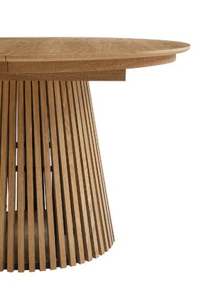 Giza pyöreä ruokapöytä 120cm+40cm jatkolevy tammi
