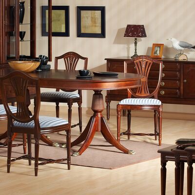 Hepplewhite ruokapöytä 180x100+50+50