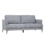 Oxford 3-istuttava kangas sohva harmaa