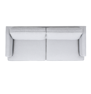 Oxford 3-istuttava kangas sohva vaaleanharmaa