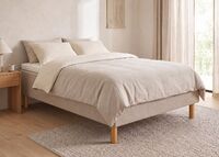 Levora runkosänky 120x200cm beige+Basic amor petauspatja