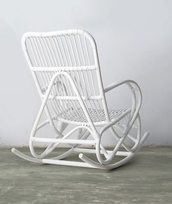 Natural rattan rottinkikeinu valkoinen