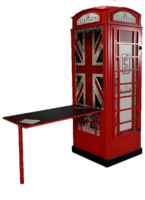 Puhelinkoppi työpöytä vaatekaapilla