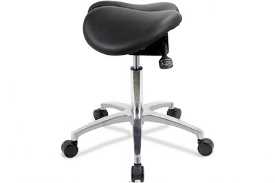 Satulatuoli kaksiosaisella istuimella Toppe 40/2 musta